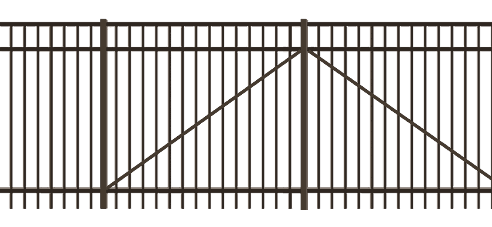 Aluminum automated sliding gate