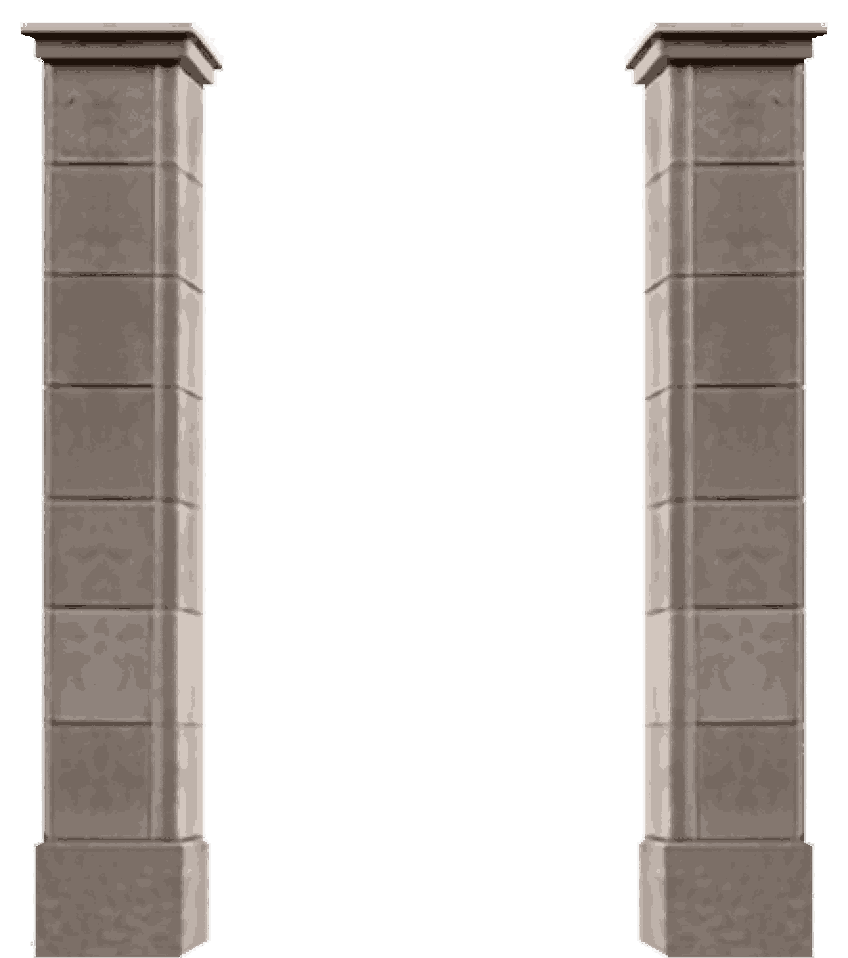 Decorative fence columns