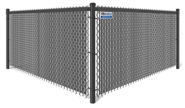 Black Semi-Privacy Chain Link fence contractor in Southern Wisconsin