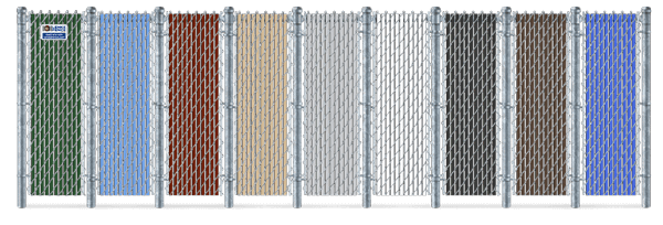 Privacy Slat Color Options For Chain Link Fence in Southern Wisconsin