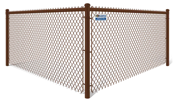 Brown Plastic Chain Link fence contractor in Southern Wisconsin
