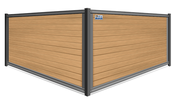 Ultrablend pvc FenceTrac fence in Southern Wisconsin