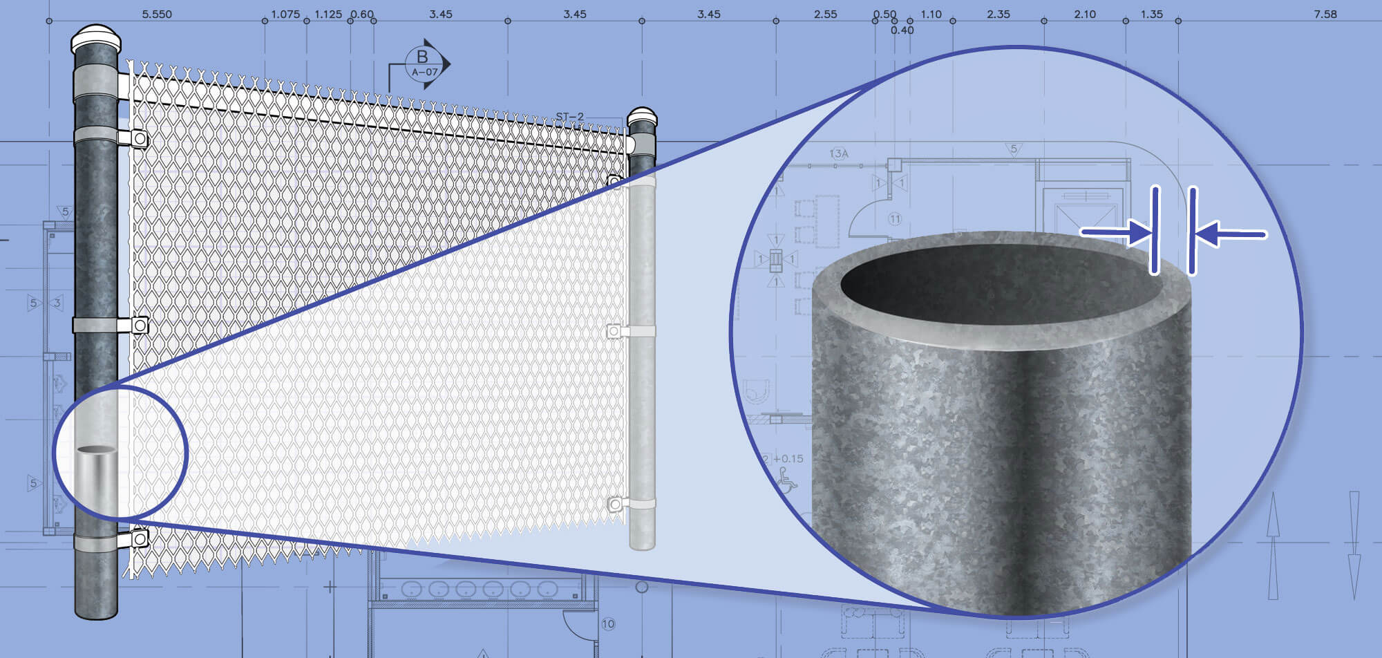 Southern Wisconsin Chain Link fence Posts installation company