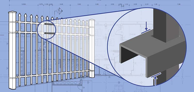 Southern Wisconsin Ornamental Steel fence Rails installation company