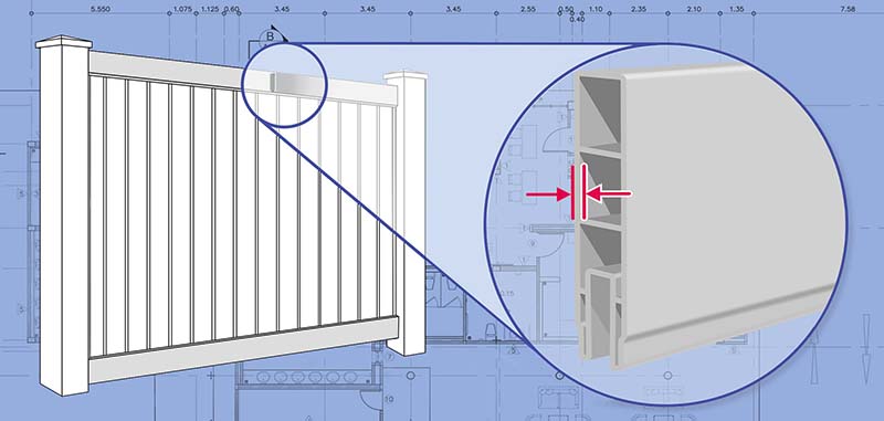 Southern Wisconsin Vinyl fence Rails installation company