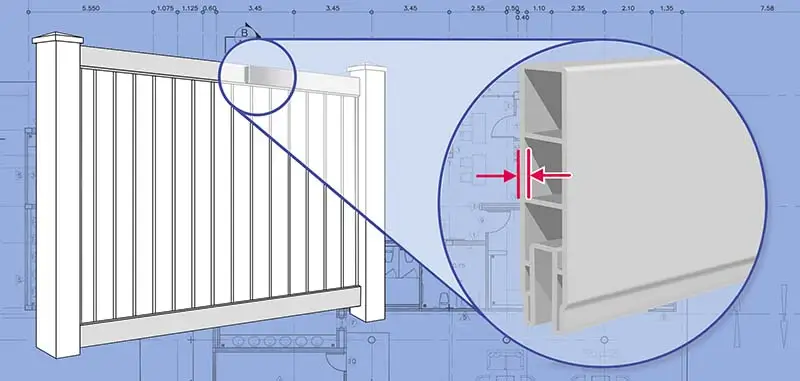Southern Wisconsin Vinyl fence Rails installation company