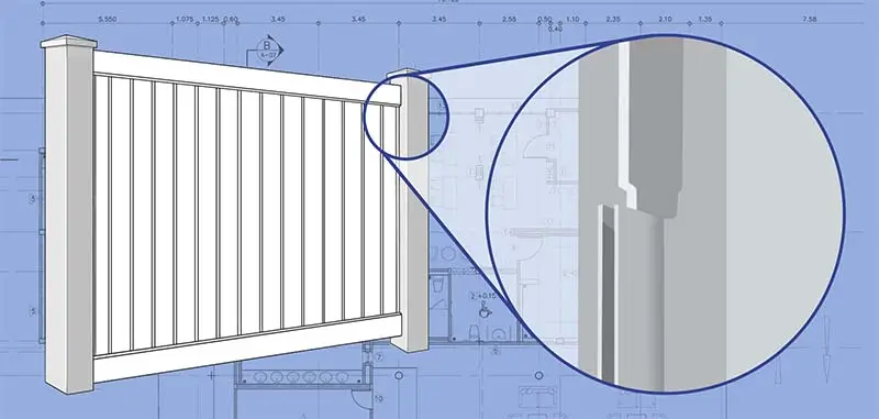 Southern Wisconsin Vinyl fence U-channels installation company