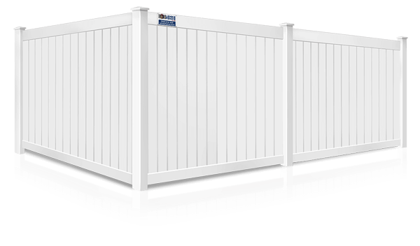 Commercial vinyl fence