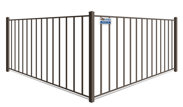 Commercial 2 rail aluminum fence company in Southern Wisconsin