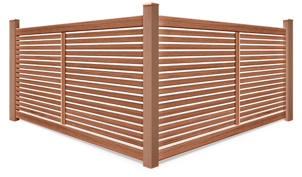 Bufftech Sierra Blend composite fence contractor in Southern Wisconsin