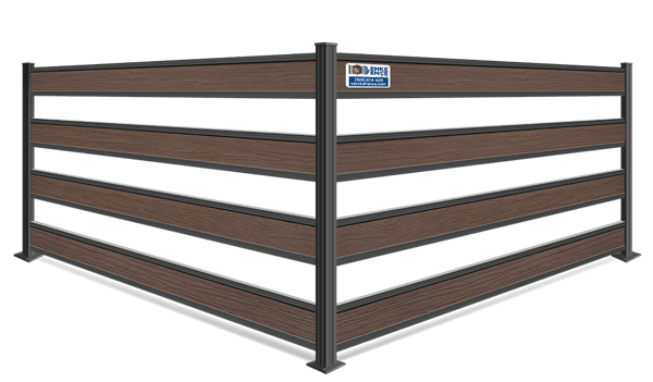 FenceTrac Semi-Privacy Composite Infill Fence Contractor in Southern Wisconsin