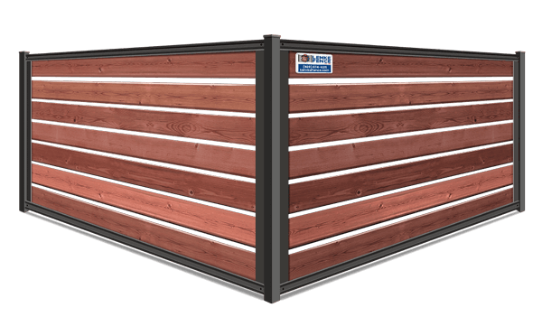 FenceTrac Semi-Privacy Wood Infill Fence Contractor in Southern Wisconsin