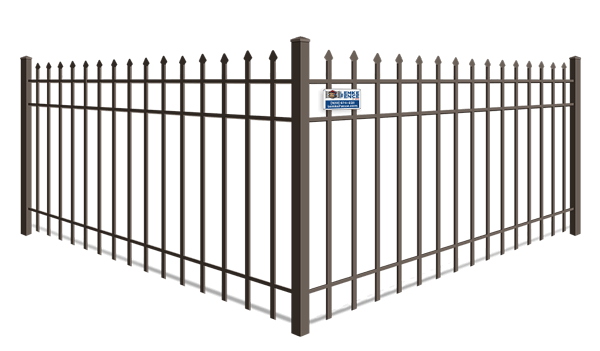 Spear Top aluminum fence