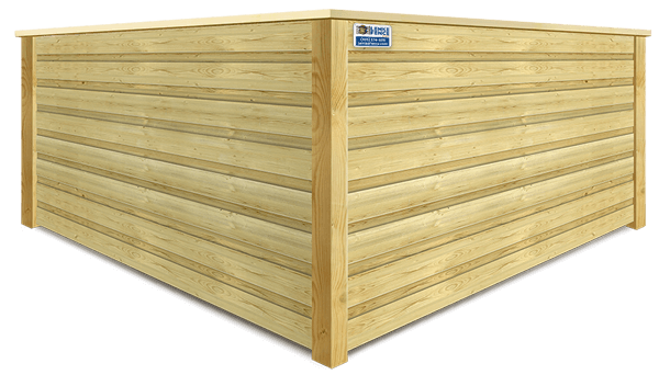 Horizontal Board On Board wood fence company in Southern Wisconsin