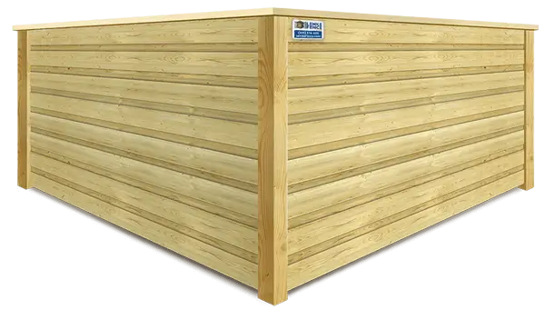 Horizontal Board On Board wood fence company in Southern Wisconsin