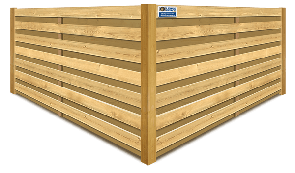 Horizontal Shadowbox wood fence company in Southern Wisconsin