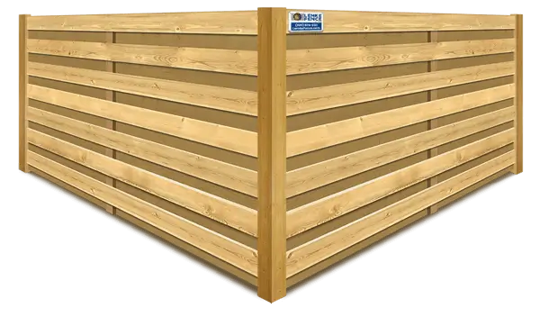 Horizontal Shadowbox wood fence company in Southern Wisconsin