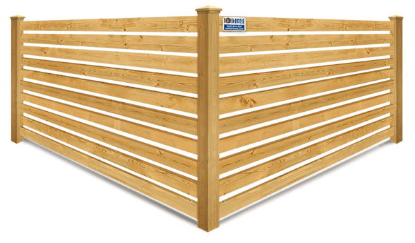 Horizontal Spaced Picket wood fence company in Southern Wisconsin