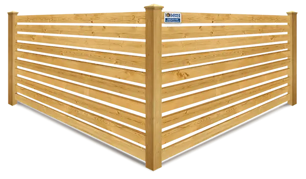 Horizontal Spaced Picket wood fence company in Southern Wisconsin