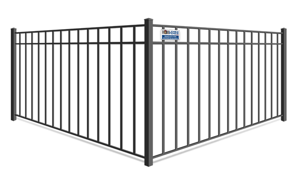 3 Rail Ornamental Iron fence