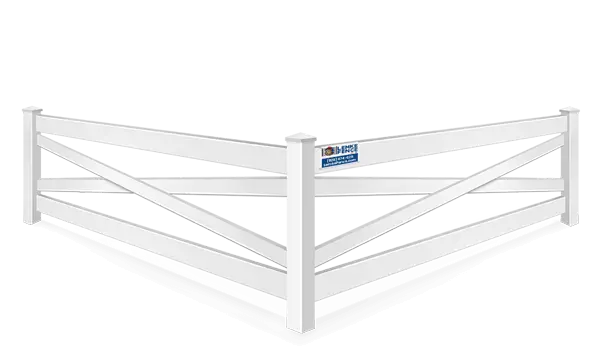 Crossbuck vinyl fence contractor in Southern Wisconsin