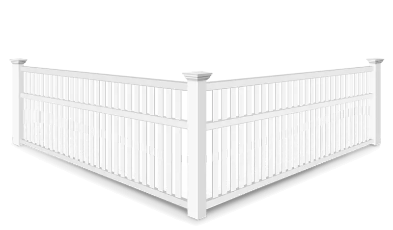 Semi-Privacy new foundland vinyl fence contractor in Southern Wisconsin