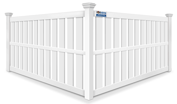 Semi-Privacy vinyl fence contractor in Southern Wisconsin