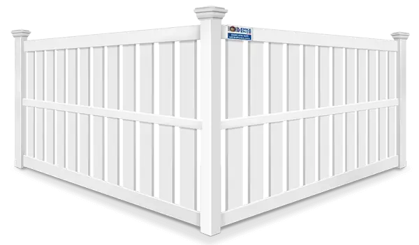 Semi-Privacy vinyl fence contractor in Southern Wisconsin