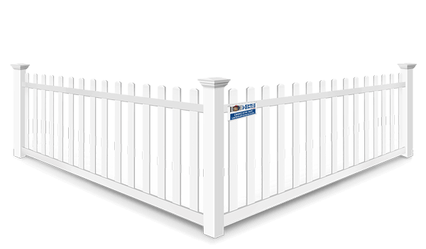 Open Picket vinyl fence contractor in Southern Wisconsin