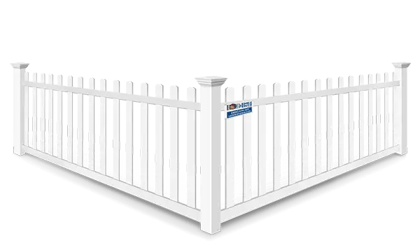 Open Picket vinyl fence contractor in Southern Wisconsin