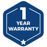 badge showing available fence warranty
