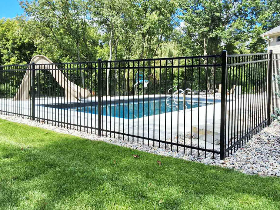Pool Fence Example in Fort Atkinson Wisconsin
