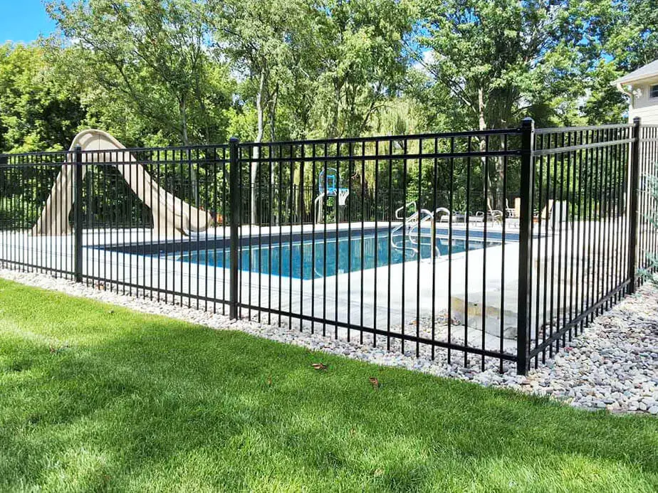 Pool Fence Example in Fort Atkinson Wisconsin