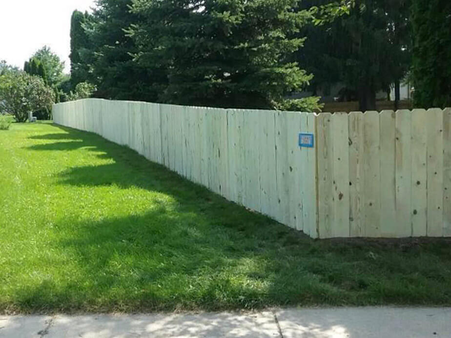 Wood fence in Jefferson Wisconsin